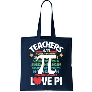 Teachers Love Pi 3.14 Tote Bag