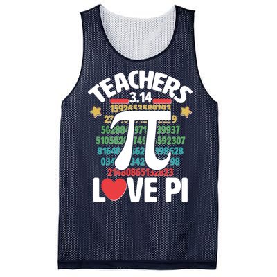 Teachers Love Pi 3.14 Mesh Reversible Basketball Jersey Tank