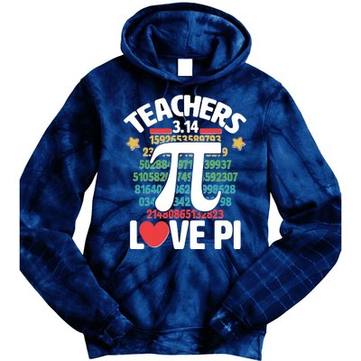 Teachers Love Pi 3.14 Tie Dye Hoodie