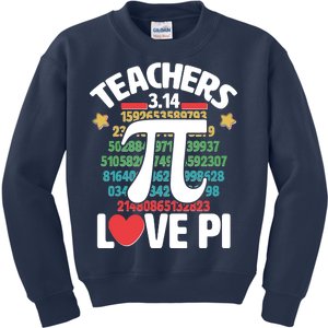 Teachers Love Pi 3.14 Kids Sweatshirt