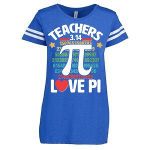 Teachers Love Pi 3.14 Enza Ladies Jersey Football T-Shirt