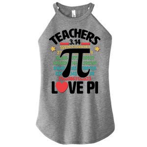 Teachers Love Pi 3.14 Women's Perfect Tri Rocker Tank