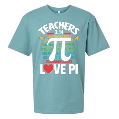 Teachers Love Pi 3.14 Sueded Cloud Jersey T-Shirt