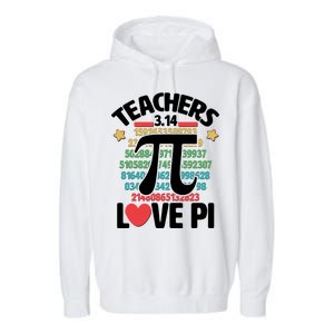 Teachers Love Pi 3.14 Garment-Dyed Fleece Hoodie