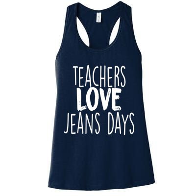 Teachers Loves Jeans Day Womens Tank Top