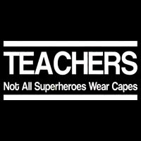 Teachers Not All Super Heroes Wear Capes 16 in Basic Backpack