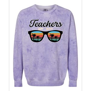 Teachers Off Duty Sunglasses Colorblast Crewneck Sweatshirt