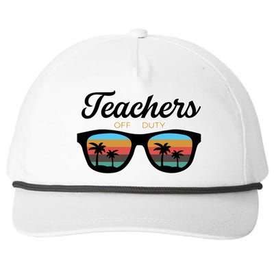 Teachers Off Duty Sunglasses Snapback Five-Panel Rope Hat