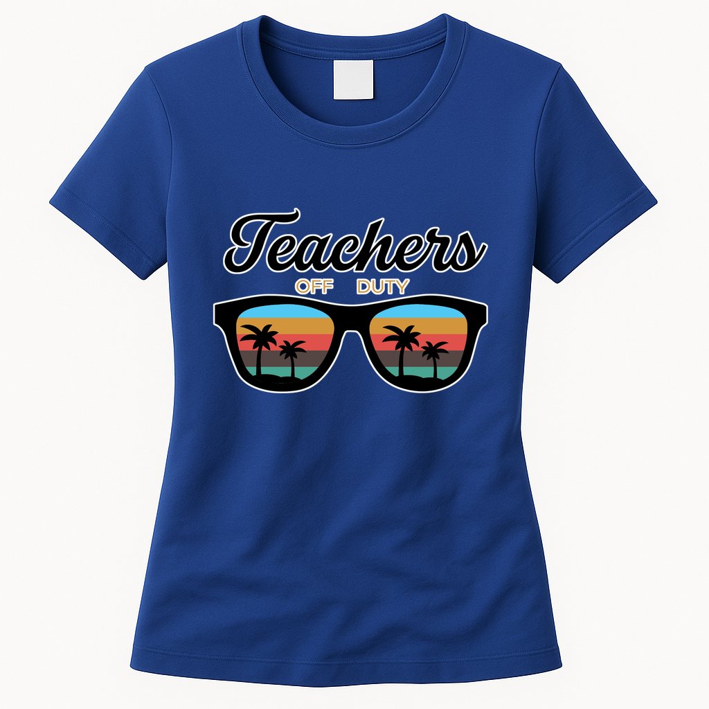 Teachers Off Duty Sunglasses Womens T-Shirt