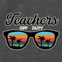 Teachers Off Duty Sunglasses Vector Backpack