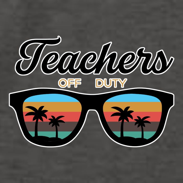Teachers Off Duty Sunglasses Vector Backpack