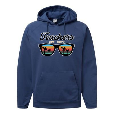 Teachers Off Duty Sunglasses Performance Fleece Hoodie