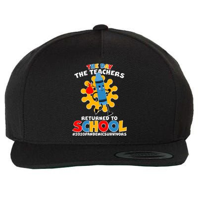Teachers Returned To School 2020 Pandemic Survivors Wool Snapback Cap