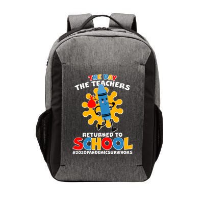 Teachers Returned To School 2020 Pandemic Survivors Vector Backpack