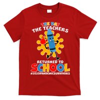 Teachers Returned To School 2020 Pandemic Survivors T-Shirt
