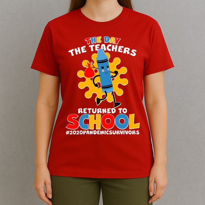 Teachers Returned To School 2020 Pandemic Survivors T-Shirt
