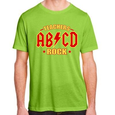 Teachers ROCK AB v CD ABCD Adult ChromaSoft Performance T-Shirt