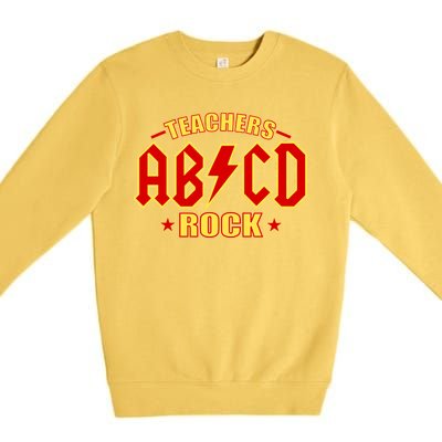 Teachers ROCK AB v CD ABCD Premium Crewneck Sweatshirt