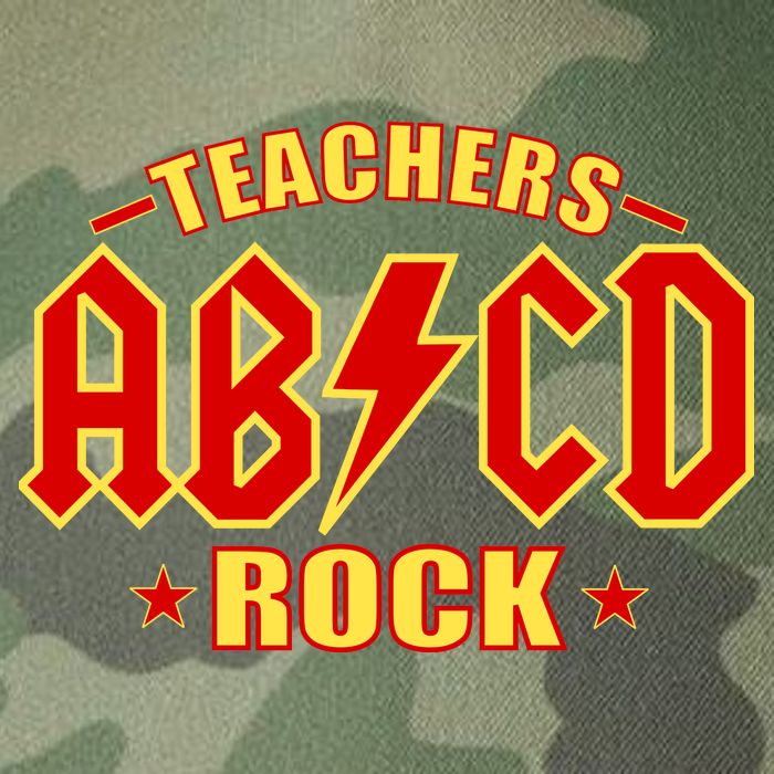 Teachers ROCK AB v CD ABCD Legacy Tie Dye Trucker Hat