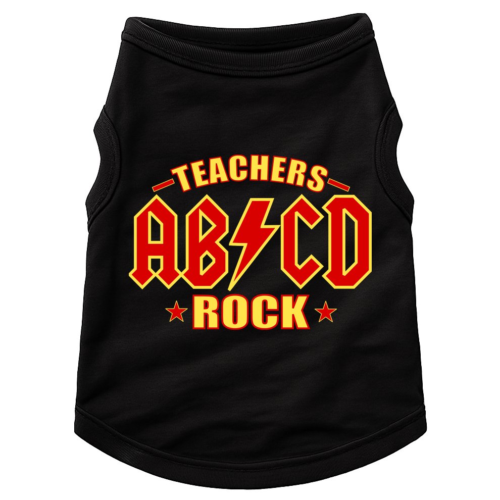 Teachers ROCK AB v CD ABCD Doggie Tank