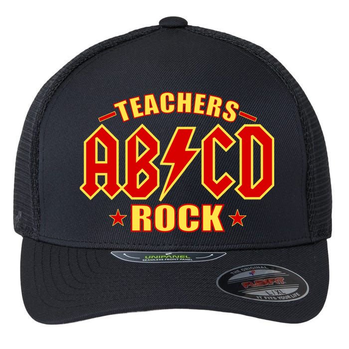 Teachers ROCK AB v CD ABCD Flexfit Unipanel Trucker Cap