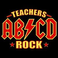 Teachers ROCK AB v CD ABCD Apron