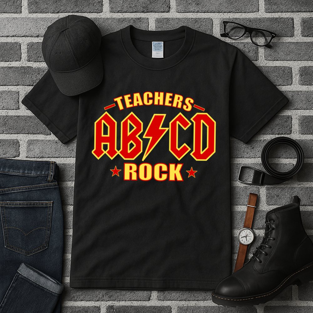 Teachers ROCK AB v CD ABCD Tall T-Shirt