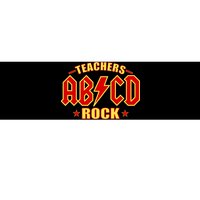 Teachers ROCK AB v CD ABCD Bumper Sticker