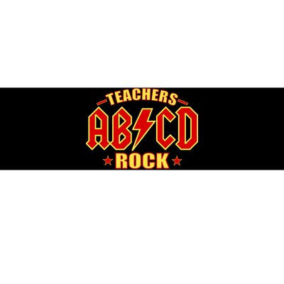 Teachers ROCK AB v CD ABCD Bumper Sticker