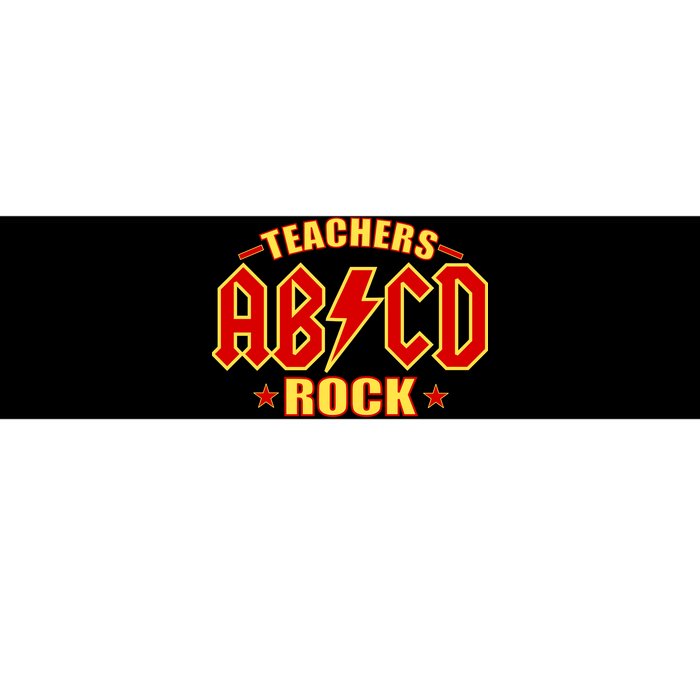 Teachers ROCK AB v CD ABCD Bumper Sticker