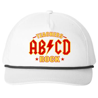 Teachers ROCK AB v CD ABCD Snapback Five-Panel Rope Hat