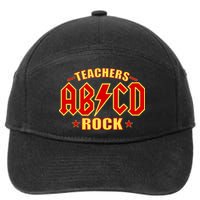 Teachers ROCK AB v CD ABCD 7-Panel Snapback Hat