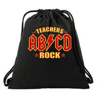 Teachers ROCK AB v CD ABCD Drawstring Bag