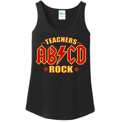 Teachers ROCK AB v CD ABCD Ladies Essential Tank