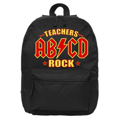 Teachers ROCK AB v CD ABCD 16 in Basic Backpack