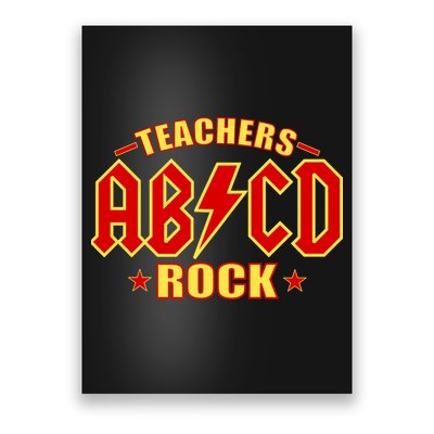 Teachers ROCK AB v CD ABCD Poster
