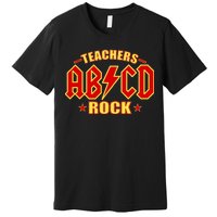 Teachers ROCK AB v CD ABCD Premium T-Shirt