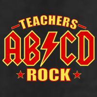 Teachers ROCK AB v CD ABCD 25L Jumbo Tote