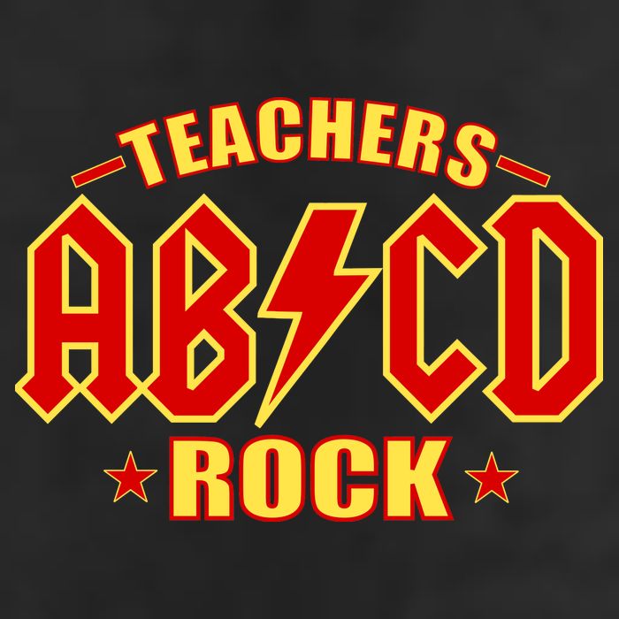Teachers ROCK AB v CD ABCD 25L Jumbo Tote