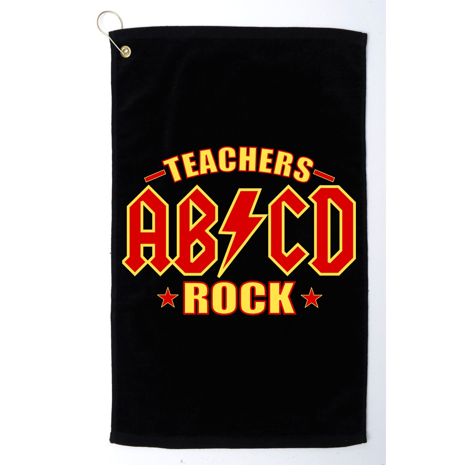 Teachers ROCK AB v CD ABCD Golf Towel