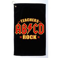 Teachers ROCK AB v CD ABCD Golf Towel