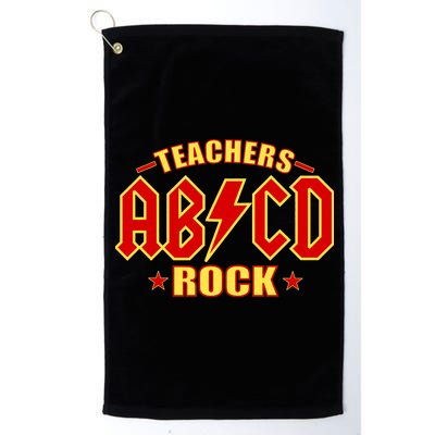 Teachers ROCK AB v CD ABCD Platinum Collection Golf Towel