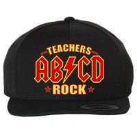 Teachers ROCK AB v CD ABCD Wool Snapback Cap