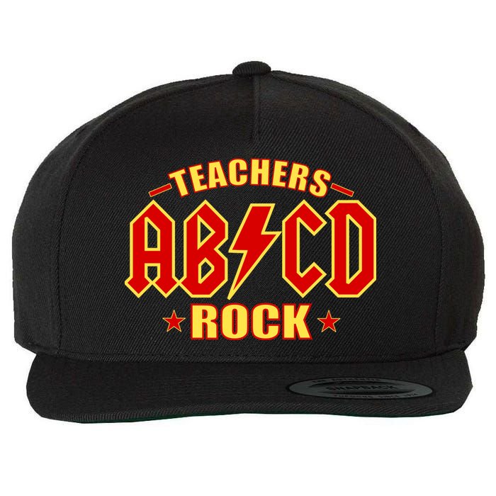 Teachers ROCK AB v CD ABCD Wool Snapback Cap