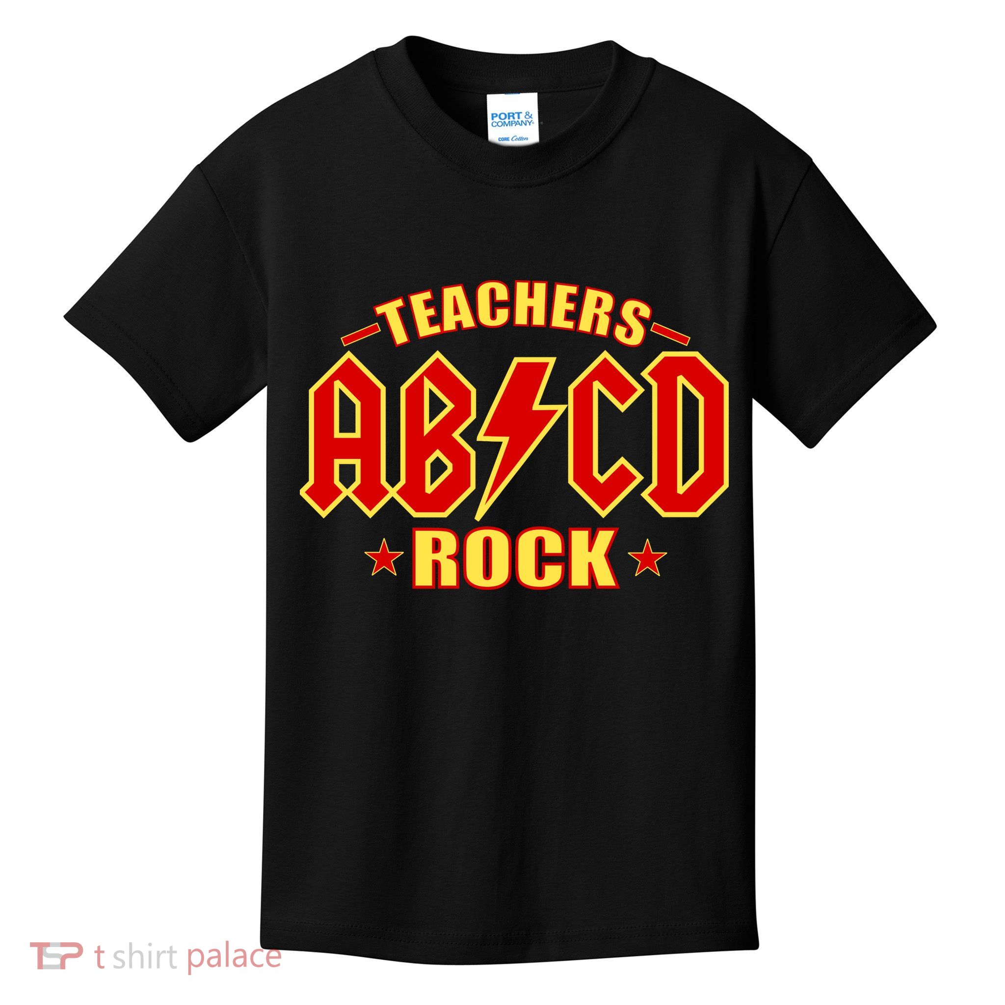Teachers ROCK AB v CD ABCD Kids T-Shirt
