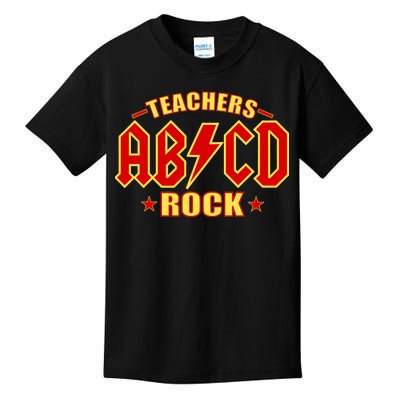 Teachers ROCK AB v CD ABCD Kids T-Shirt