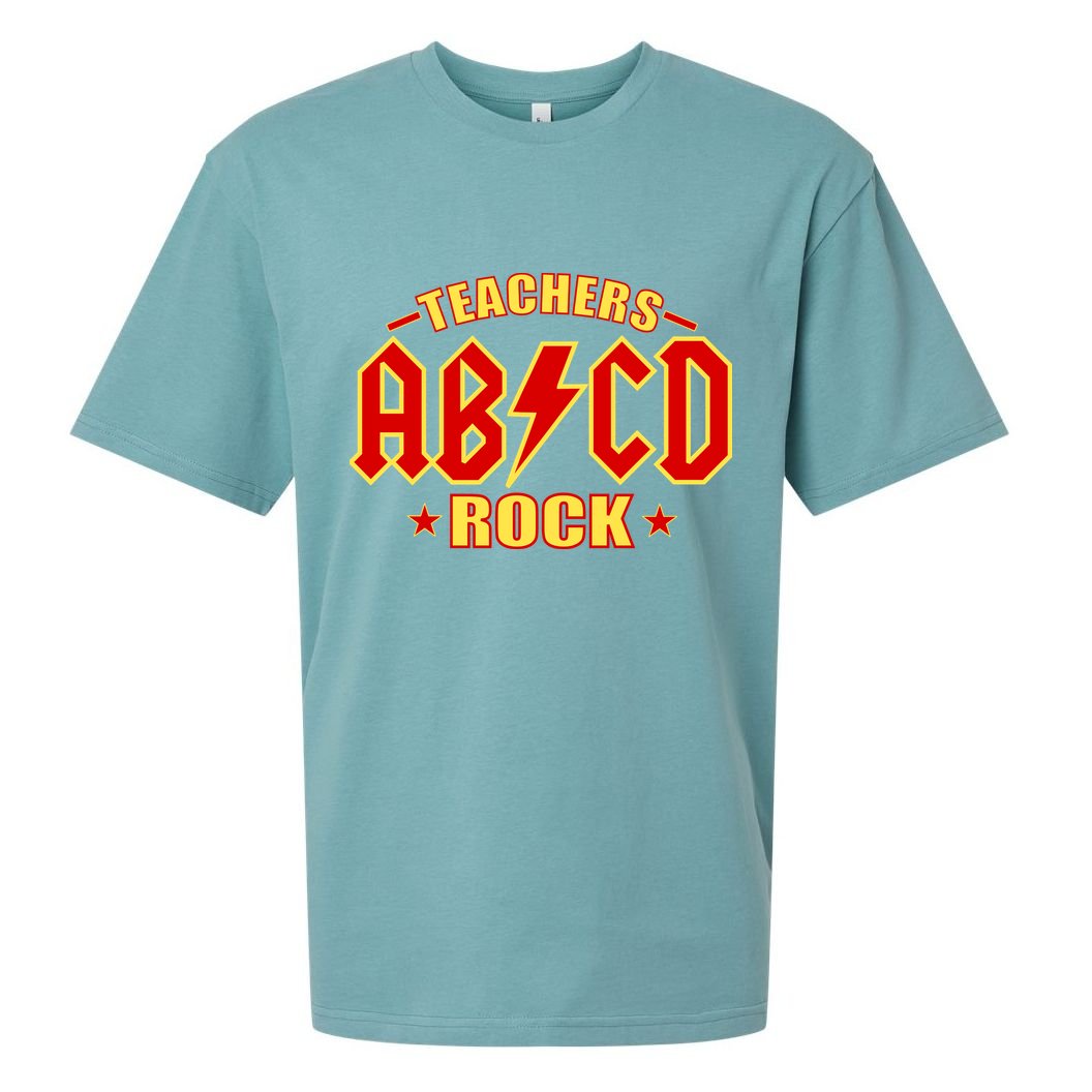 Teachers ROCK AB v CD ABCD Sueded Cloud Jersey T-Shirt