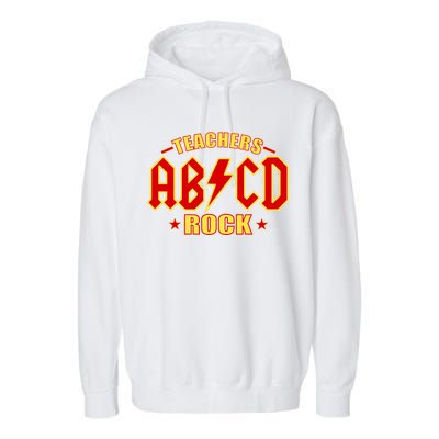 Teachers ROCK AB v CD ABCD Garment-Dyed Fleece Hoodie