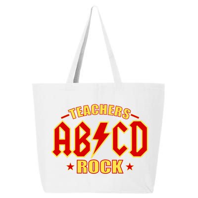 Teachers ROCK AB v CD ABCD 25L Jumbo Tote