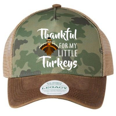 Teachers Thanksgiving Thankful For My little Turkeys Legacy Tie Dye Trucker Hat